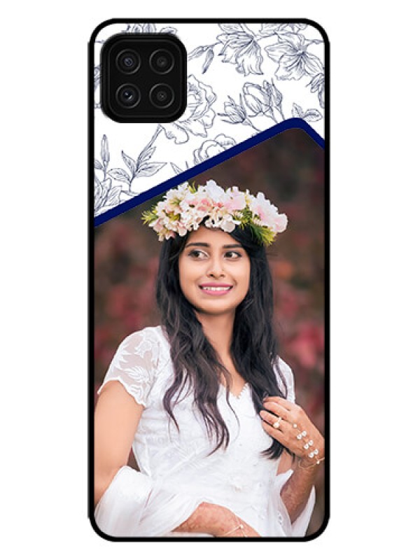Custom Galaxy F42 5G Custom Metal Phone Case - Classy Floral Design