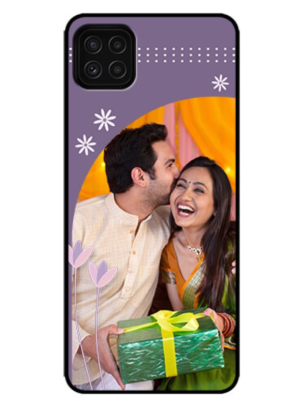 Custom Galaxy F42 5G Custom Metal Phone Case - Lavender Flowers Design