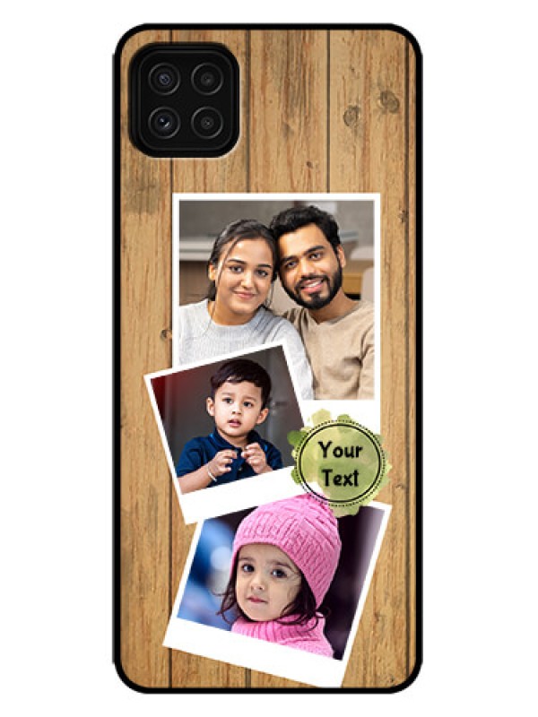 Custom Galaxy F42 5G Custom Metal Phone Case - Wooden Texture Design