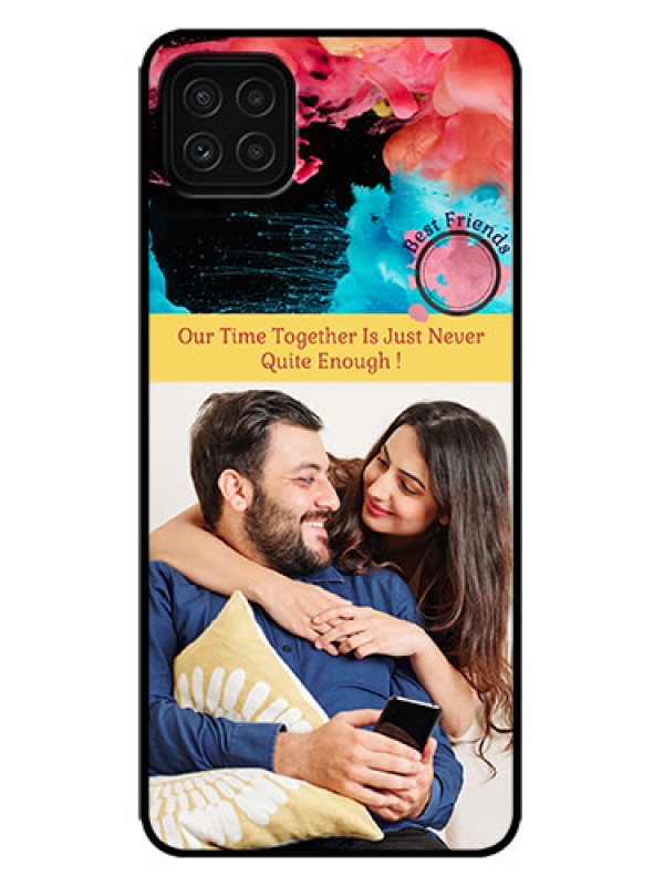 Custom Galaxy F42 5G Custom Metal Phone Case - Quote With Acrylic Painting Design