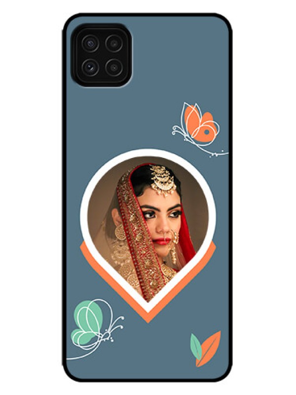 Custom Galaxy F42 5G Custom Metal Phone Case - Droplet Butterflies Design