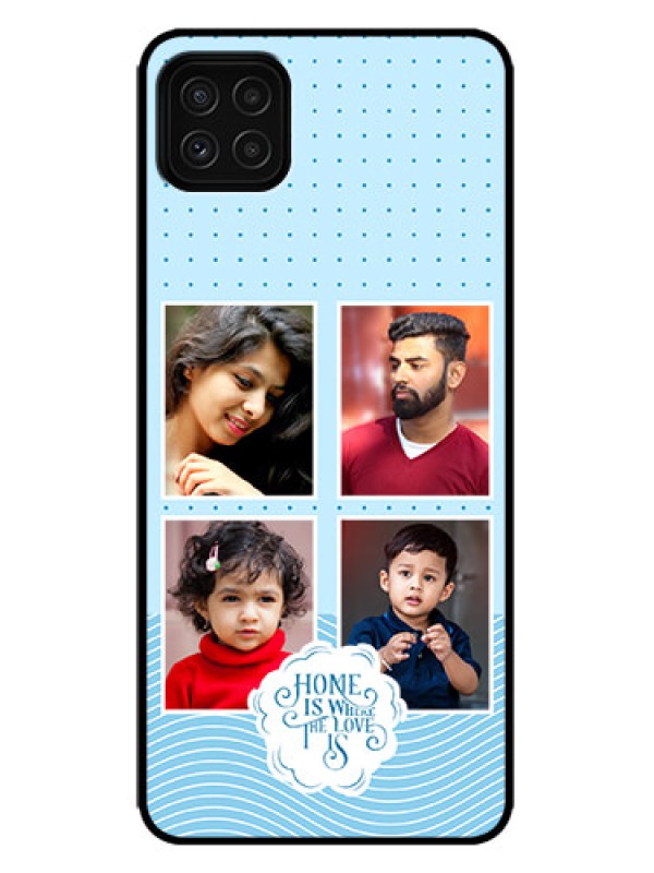 Custom Galaxy F42 5G Custom Metal Phone Case - Cute Love Quote With 4 Pic Upload Design