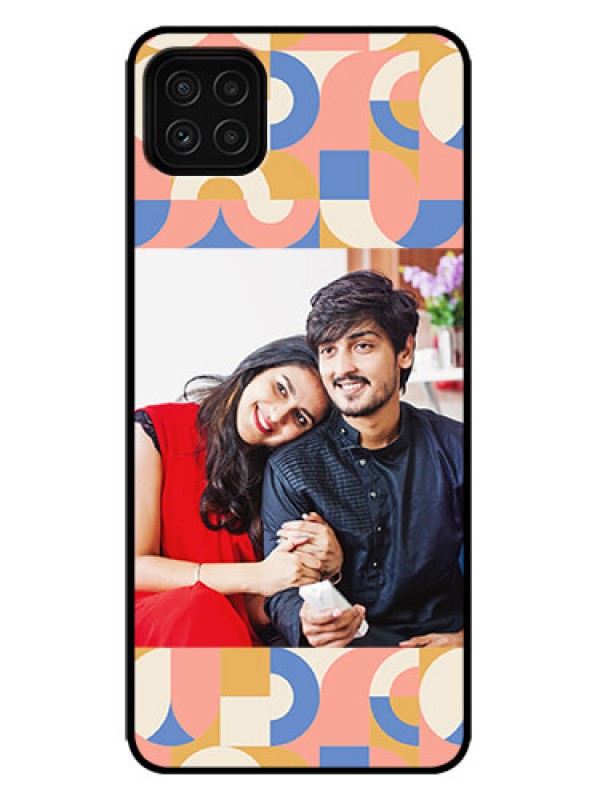 Custom Galaxy F42 5G Custom Metal Phone Case - Semi - Circle Maze Pattern Design