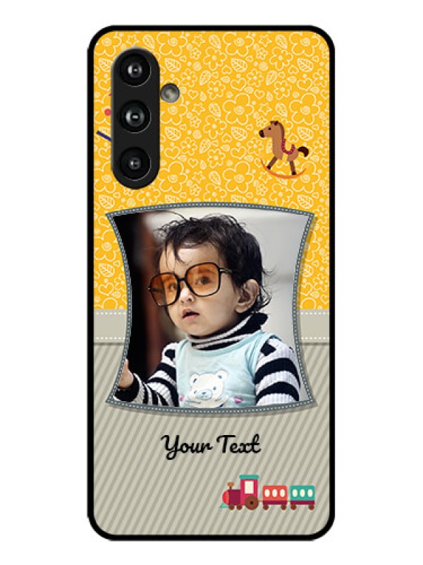 Custom Galaxy F54 5G Custom Metal Phone Case - Baby Picture Upload Design