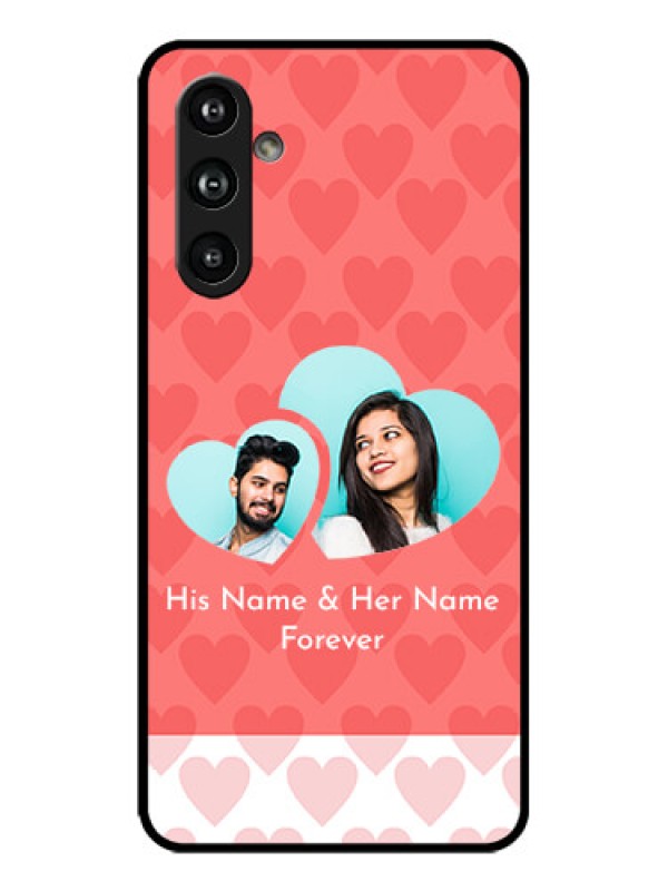 Custom Galaxy F54 5G Custom Metal Phone Case - Couple Pic Upload Design