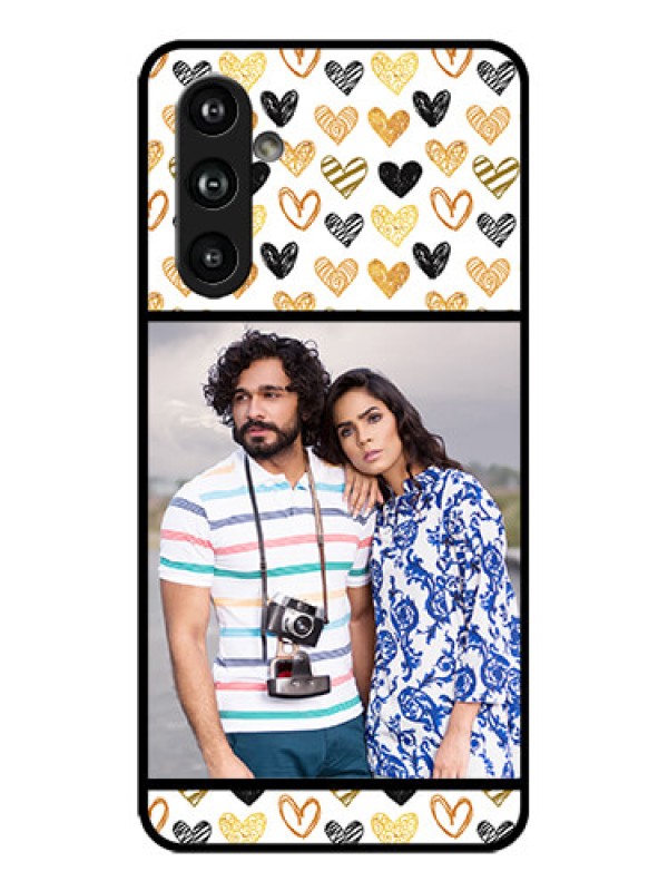 Custom Galaxy F54 5G Custom Metal Phone Case - Love Symbol Design