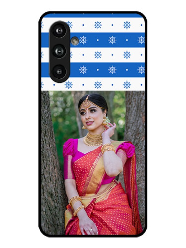 Custom Galaxy F54 5G Custom Metal Phone Case - Snow Pattern Design