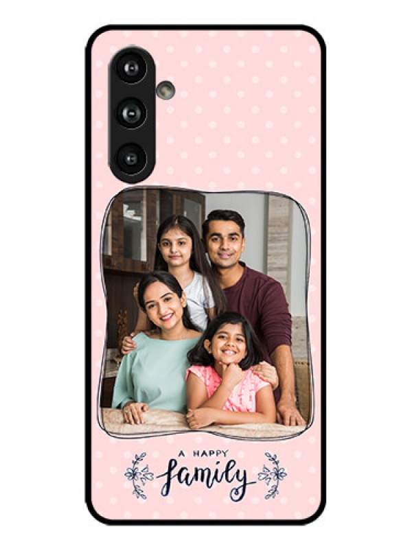 Custom Galaxy F54 5G Custom Metal Phone Case - Family With Dots Design