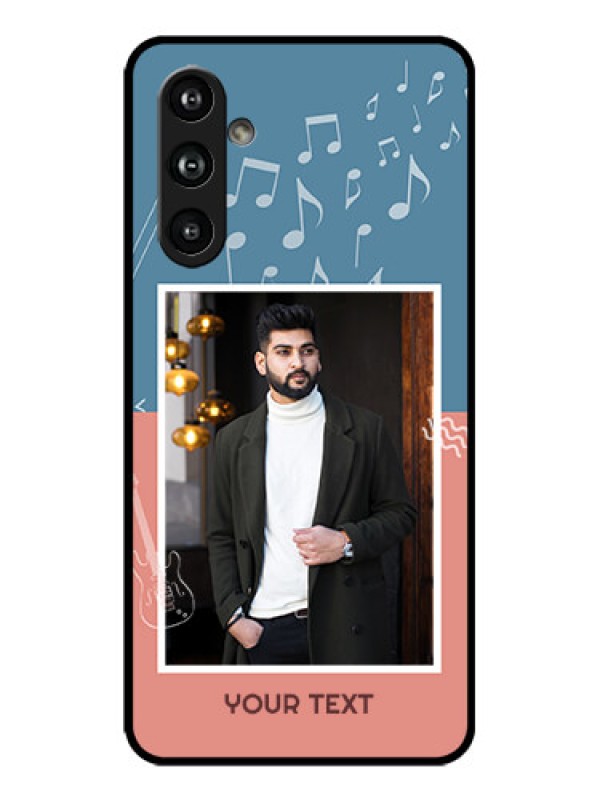 Custom Galaxy F54 5G Custom Metal Phone Case - With Color Musical Note Design