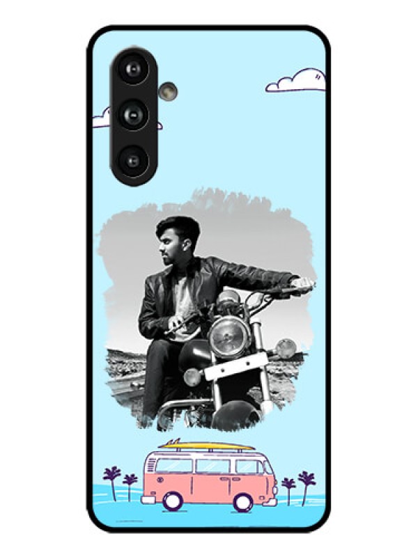 Custom Galaxy F54 5G Custom Metal Phone Case - Travel and Adventure Design