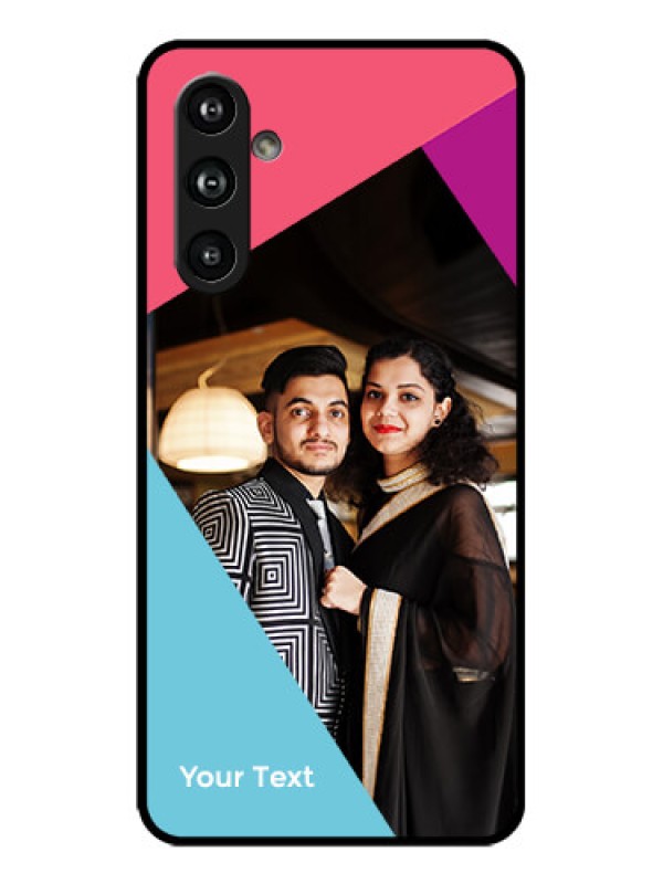 Custom Galaxy F54 5G Custom Metal Phone Case - Stacked Triple Colour Design