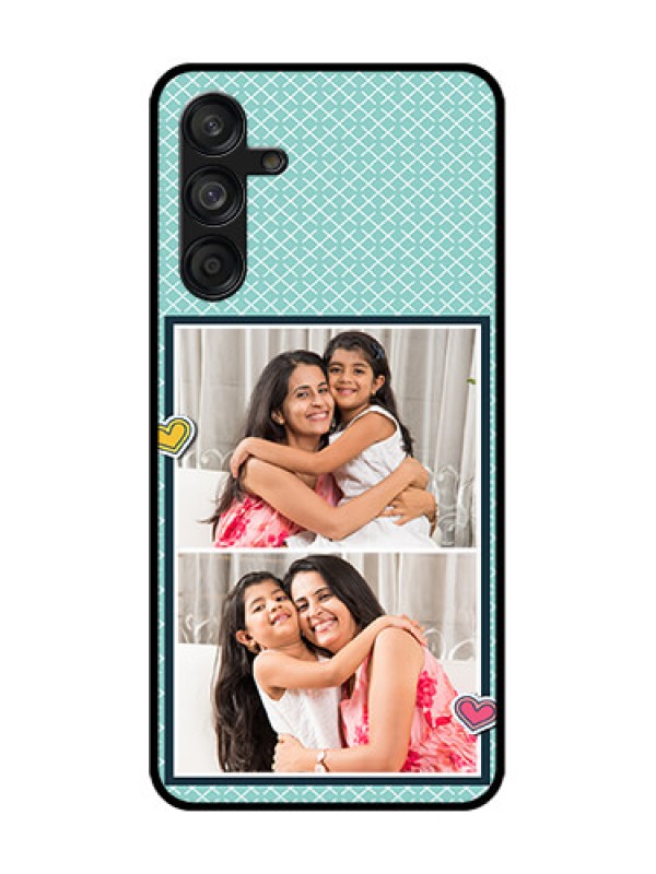 Custom Samsung Galaxy F55 5G Custom Metal Phone Case - 2 Image Holder With Pattern Design