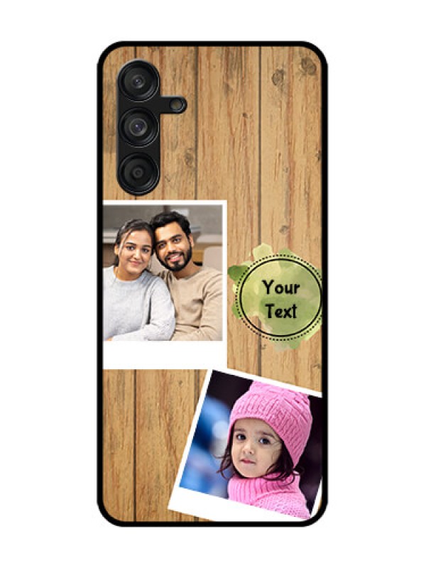 Custom Samsung Galaxy F55 5G Custom Metal Phone Case - Wooden Texture Design
