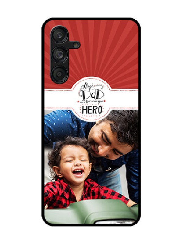 Custom Samsung Galaxy F55 5G Custom Metal Phone Case - My Dad Hero Design