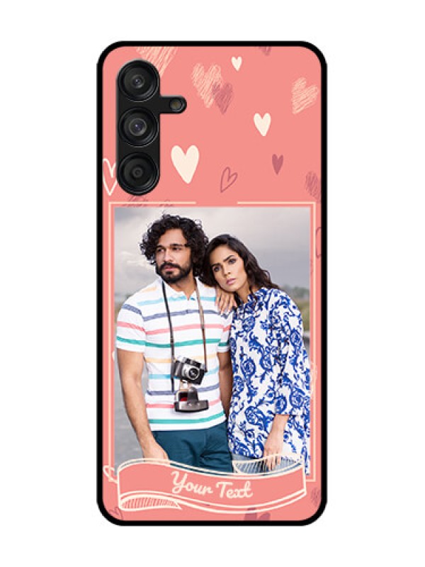 Custom Samsung Galaxy F55 5G Custom Metal Phone Case - Love Doodle Art Design