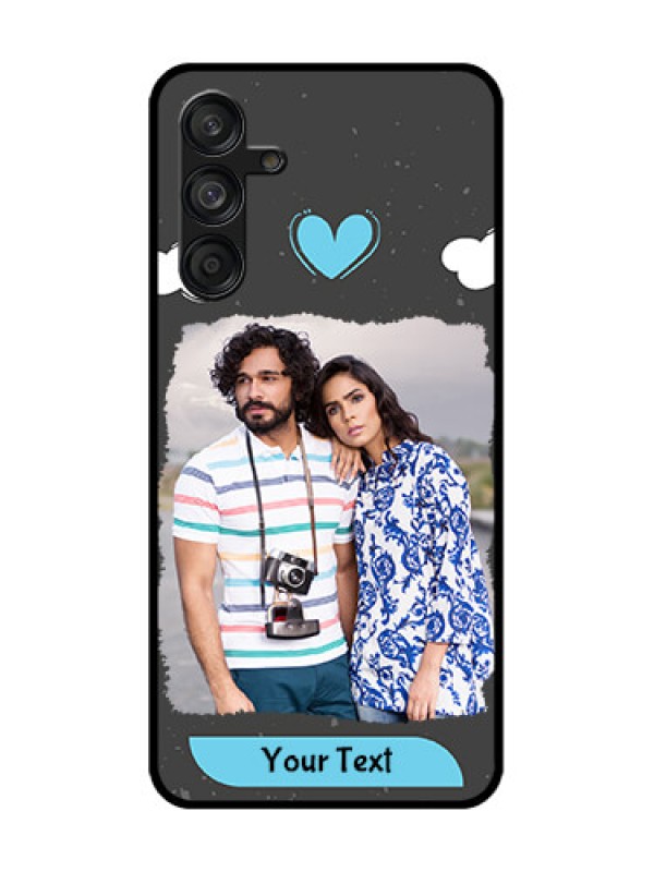 Custom Samsung Galaxy F55 5G Custom Metal Phone Case - Splashes With Love Doodles Design