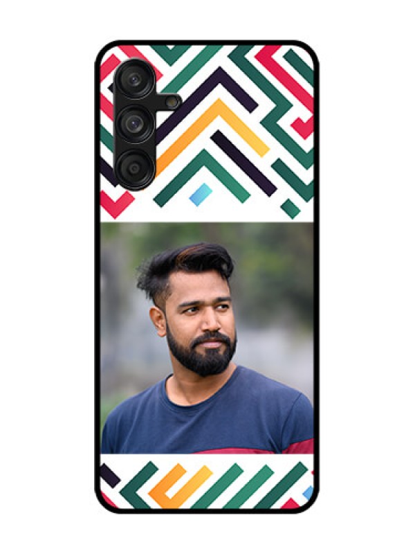 Custom Samsung Galaxy F55 5G Custom Metal Phone Case - Colorful Maze Pattern Design