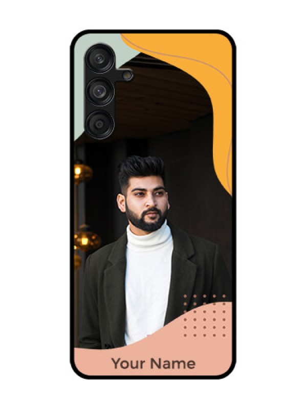 Custom Samsung Galaxy F55 5G Custom Metal Phone Case - Tri - Coloured Overlay Design