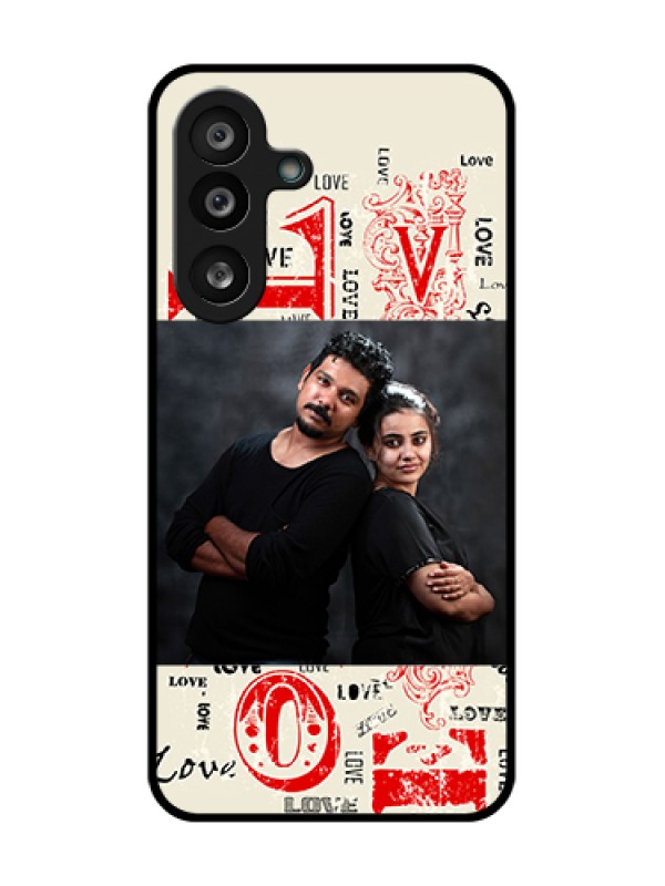 Custom Samsung Galaxy F56 5G Custom Metal Phone Case - Trendy Love Design Case