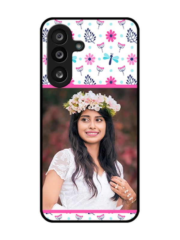 Custom Samsung Galaxy F56 5G Custom Metal Phone Case - Colorful Flower Design