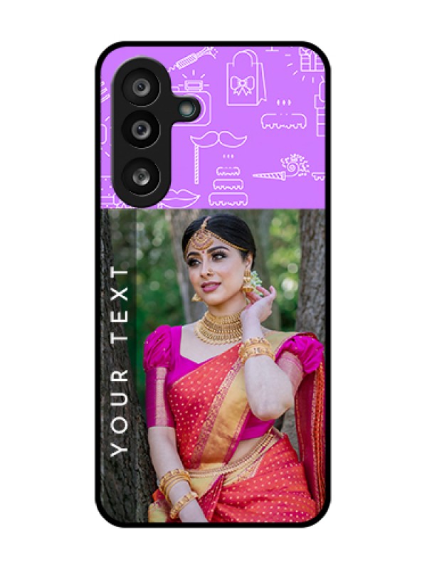 Custom Samsung Galaxy F56 5G Custom Metal Phone Case - Birthday Icons Design