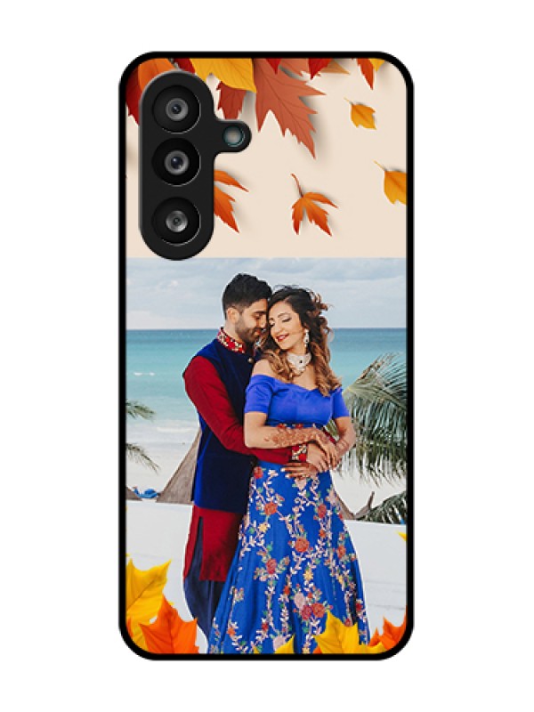 Custom Samsung Galaxy F56 5G Custom Metal Phone Case - Autumn Maple Leaves Design