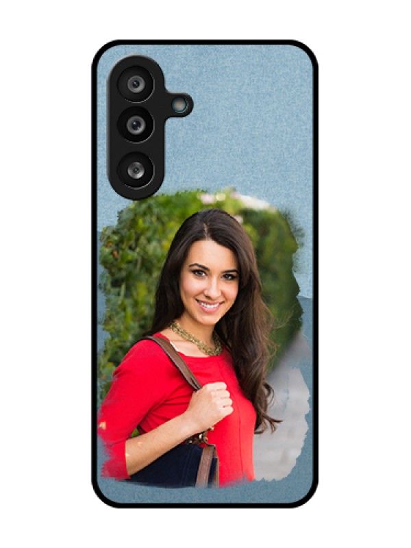 Custom Samsung Galaxy F56 5G Custom Metal Phone Case - Grunge Line Art Design