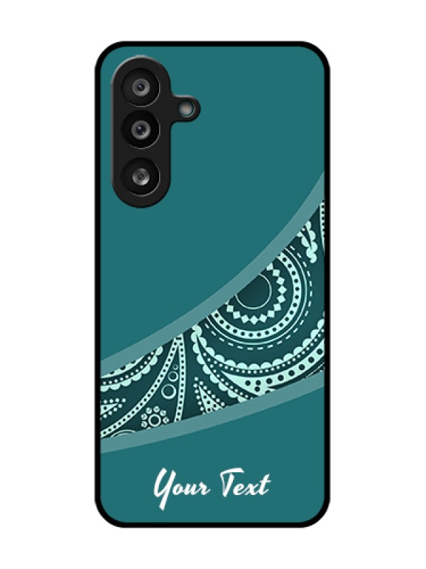 Custom Samsung Galaxy F56 5G Custom Metal Phone Case - Semi Visible Floral Design