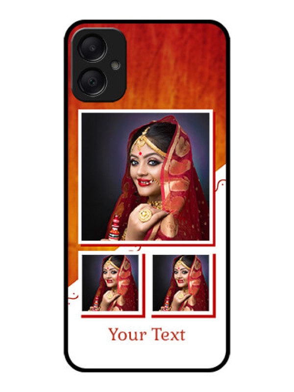 Custom Galaxy M05 Custom Metal Phone Case - Wedding Memories Design