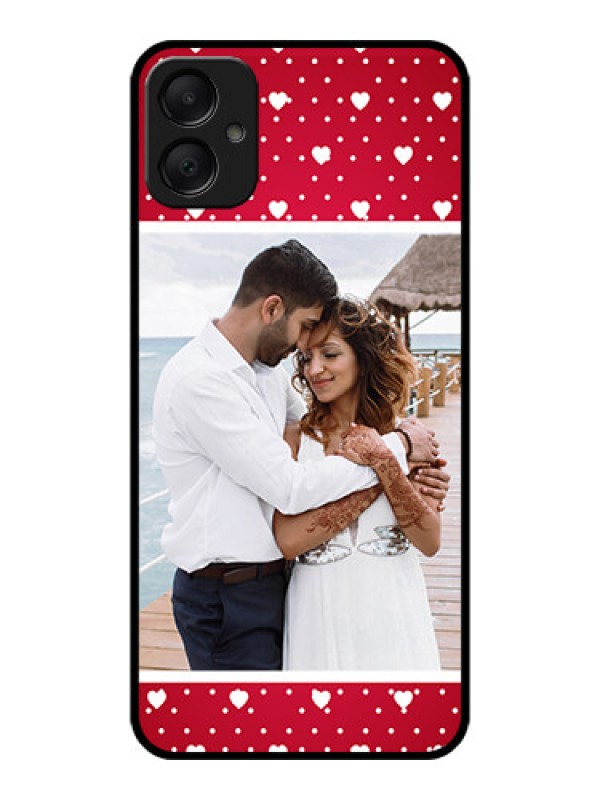 Custom Galaxy M05 Custom Metal Phone Case - Hearts Mobile Case Design