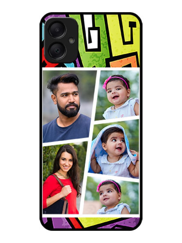Custom Galaxy M05 Custom Metal Phone Case - Graffiti Pattern Design