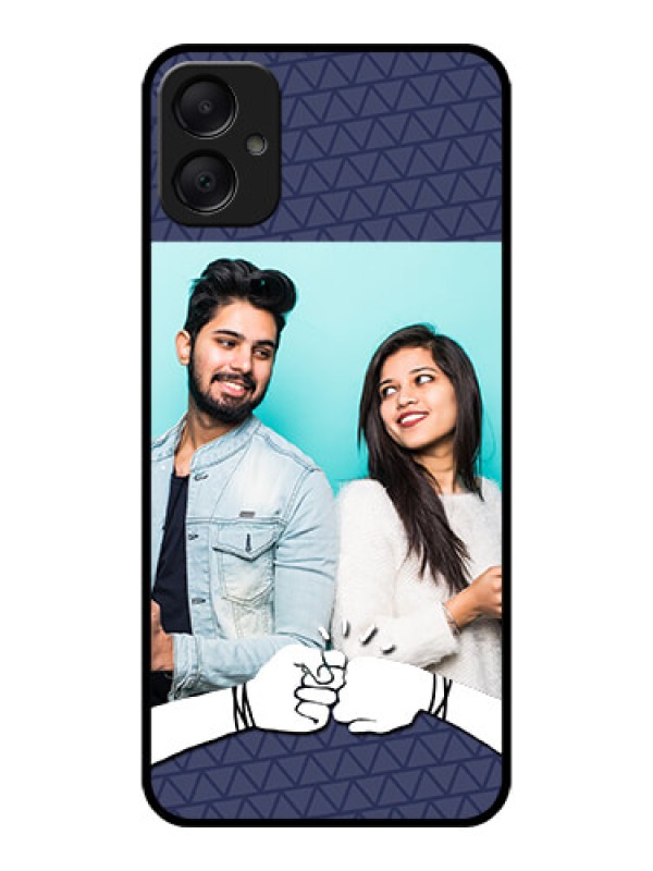 Custom Galaxy M05 Custom Metal Phone Case - With Best Friends Design