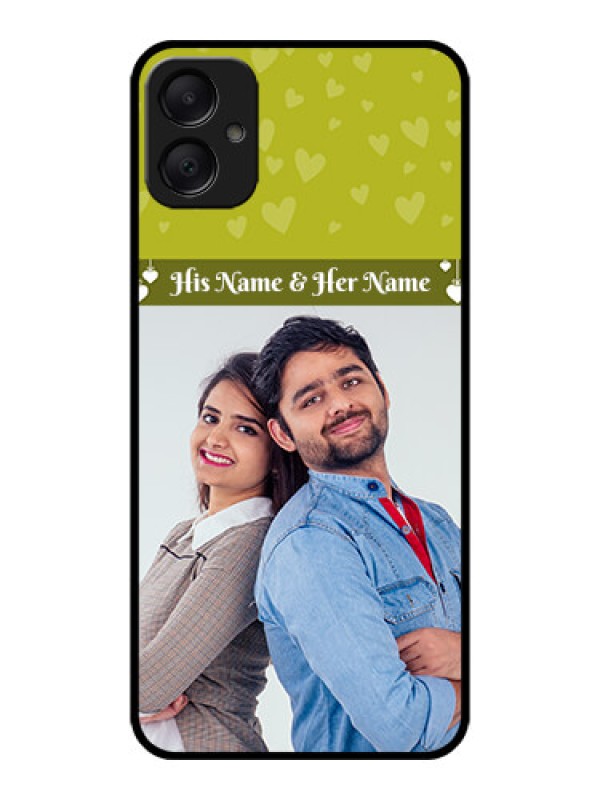Custom Galaxy M05 Custom Metal Phone Case - You and Me Heart Design