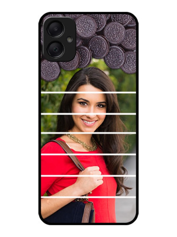Custom Galaxy M05 Custom Metal Phone Case - With Oreo Biscuit Design