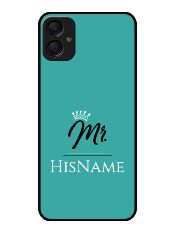 Custom Galaxy M05 Custom Metal Phone Case - Mr With Name Design