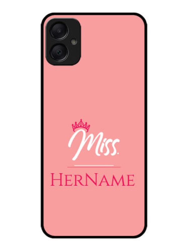 Custom Galaxy M05 Custom Metal Phone Case - Mrs With Name Design