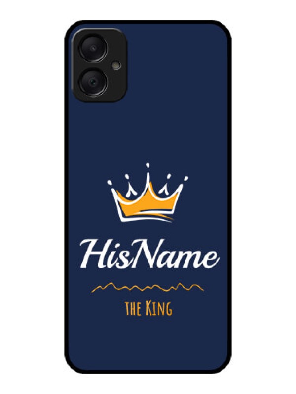Custom Galaxy M05 Custom Metal Phone Case - King With Name Design
