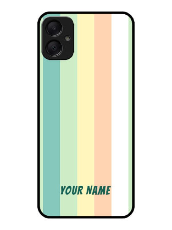 Custom Galaxy M05 Custom Metal Phone Case - Multi - Colour Stripes Design