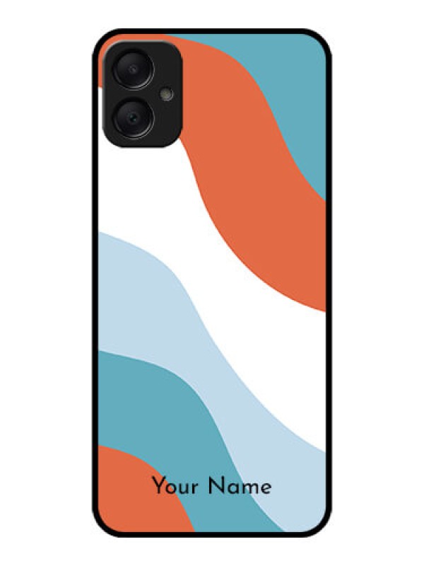 Custom Galaxy M05 Custom Metal Phone Case - Coloured Waves Design