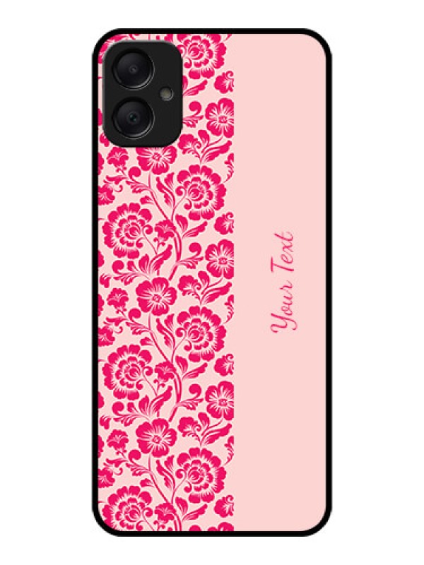 Custom Galaxy M05 Custom Metal Phone Case - Attractive Floral Pattern Design