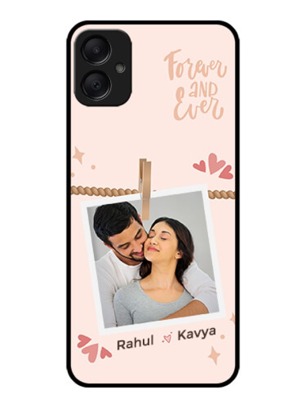 Custom Galaxy M05 Custom Metal Phone Case - Forever And Ever Love Design