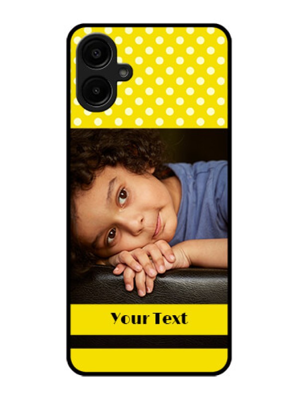 Custom Samsung Galaxy M06 Custom Metal Phone Case - Bright Yellow Case Design