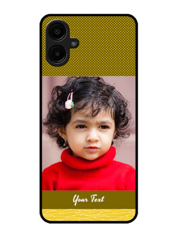 Custom Samsung Galaxy M06 Custom Metal Phone Case - Simple Green Color Design