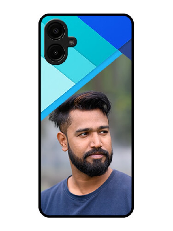 Custom Samsung Galaxy M06 Custom Metal Phone Case - Blue Pattern Design