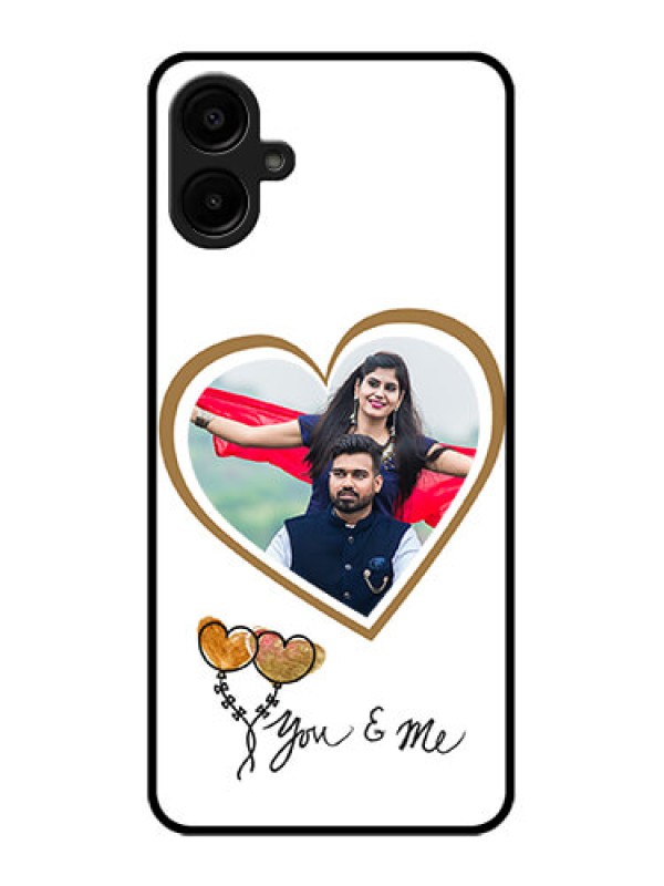 Custom Samsung Galaxy M06 Custom Metal Phone Case - You and Me Design