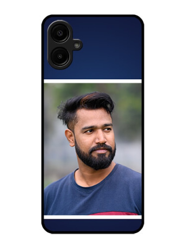 Custom Samsung Galaxy M06 Custom Metal Phone Case - Simple Royal Blue Design