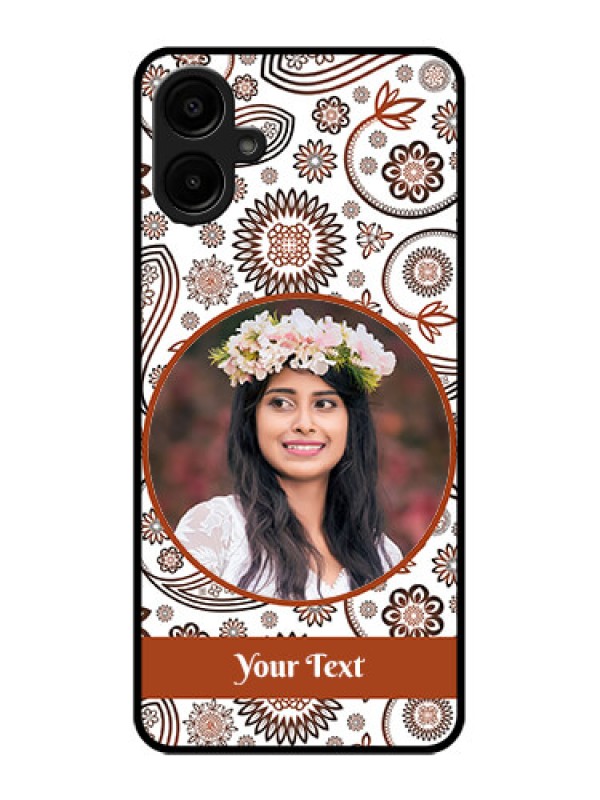 Custom Samsung Galaxy M06 Custom Metal Phone Case - Abstract Flower Design