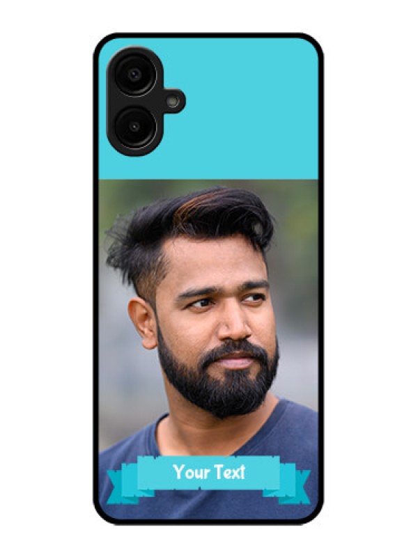 Custom Samsung Galaxy M06 Custom Metal Phone Case - Blue Color Design