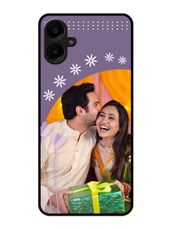 Custom Samsung Galaxy M06 Custom Metal Phone Case - Lavender Flowers Design