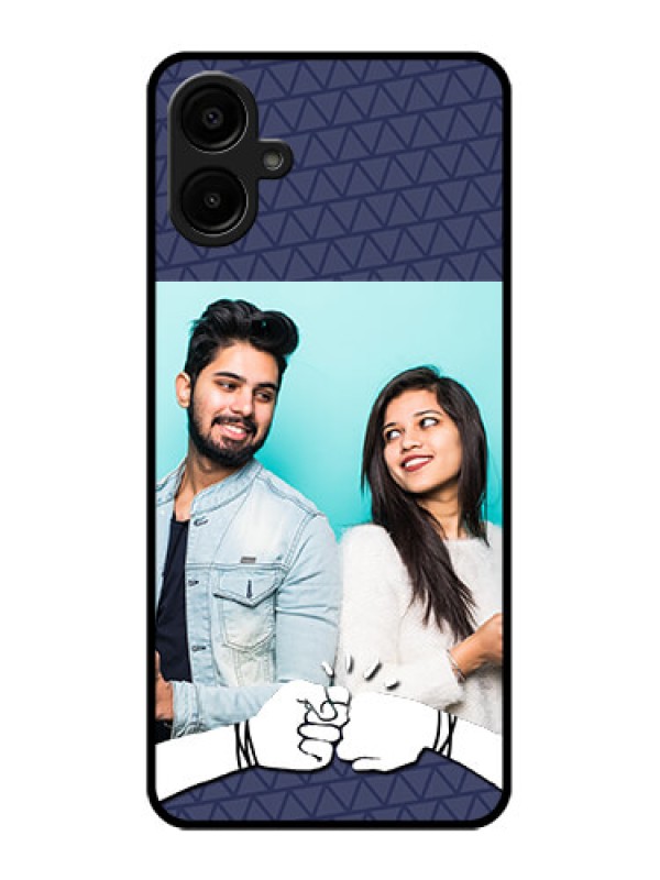 Custom Samsung Galaxy M06 Custom Metal Phone Case - With Best Friends Design